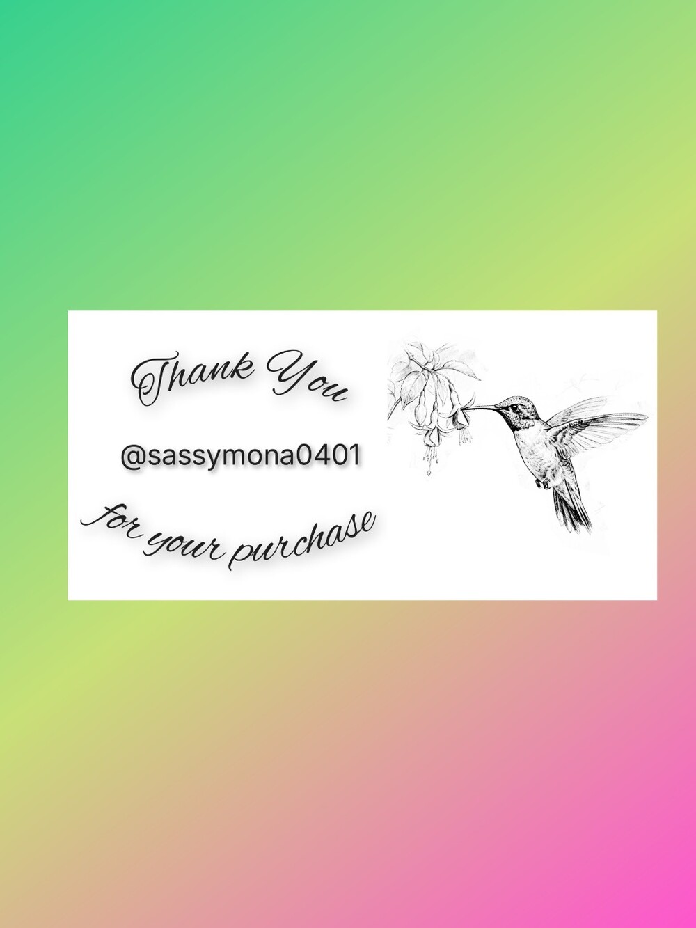 Animal QR Code Collection Thank You Stickers 2x4 50pc Handcrafted QR Code - Picture 8 of 10